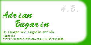 adrian bugarin business card
