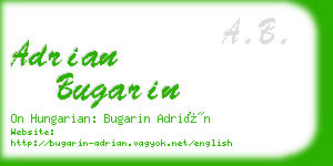 adrian bugarin business card